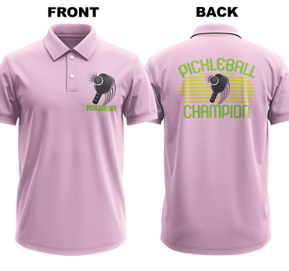 Drifit Polo Shirt: Pickleballer (Front & Back)
