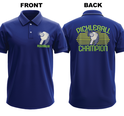 Drifit Polo Shirt: Pickleballer (Front & Back)