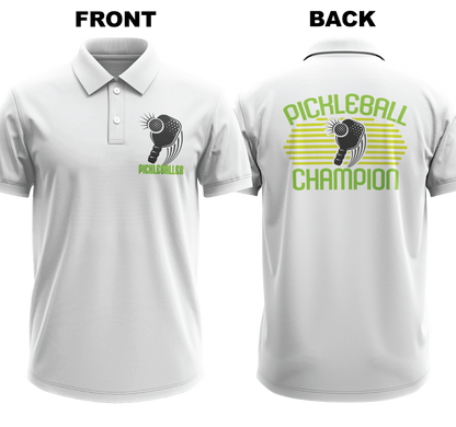 Drifit Polo Shirt: Pickleballer (Front & Back)