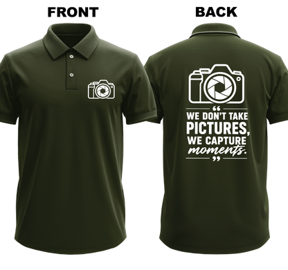 Drifit Polo Shirt: Pictures Moments (Front & Back)
