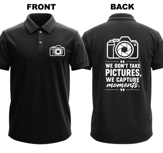 Drifit Polo Shirt: Pictures Moments (Front & Back)