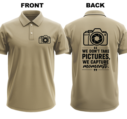Drifit Polo Shirt: Pictures Moments (Front & Back)