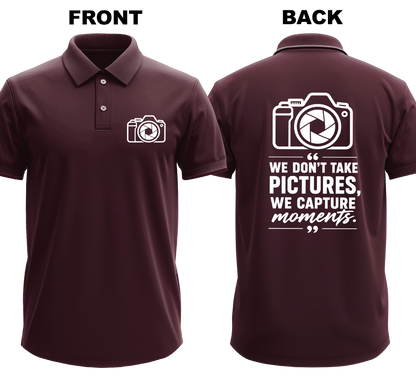 Drifit Polo Shirt: Pictures Moments (Front & Back)