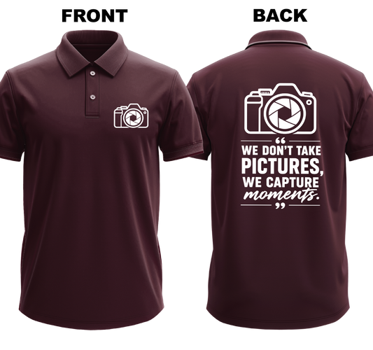 Drifit Polo Shirt: Pictures Moments (Front & Back)
