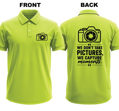 Drifit Polo Shirt: Pictures Moments (Front & Back)