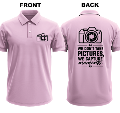 Drifit Polo Shirt: Pictures Moments (Front & Back)