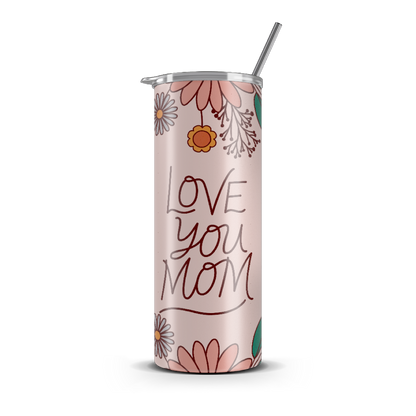 20oz. Slim Tumbler: Pink Love