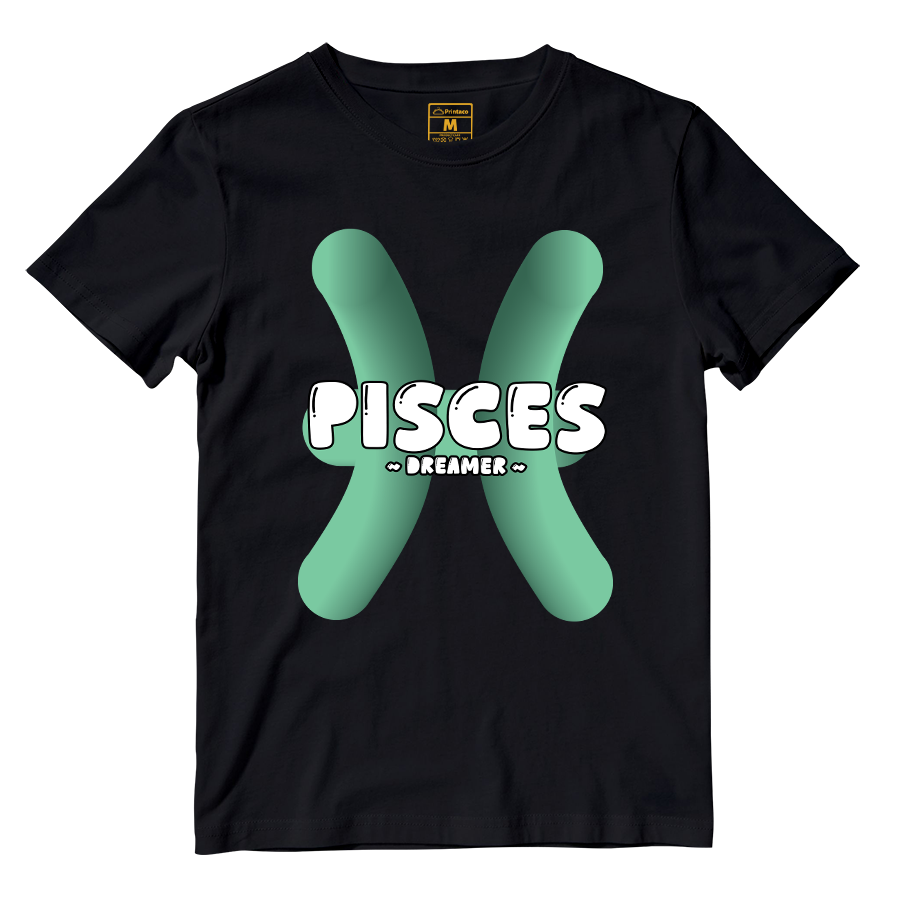 Cotton Shirt: Pisces Bubble