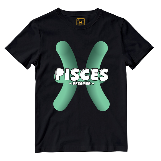 Cotton Shirt: Pisces Bubble