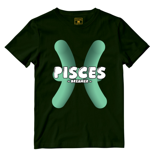 Cotton Shirt: Pisces Bubble