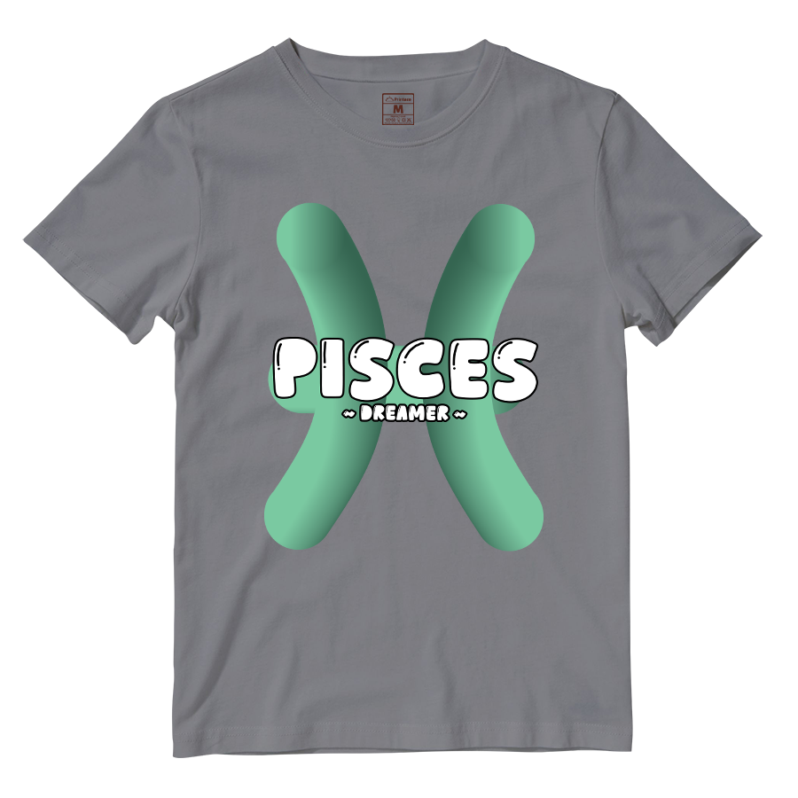 Cotton Shirt: Pisces Bubble
