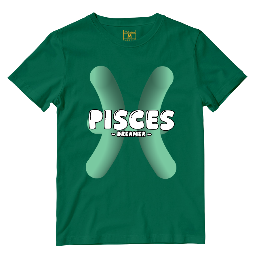 Cotton Shirt: Pisces Bubble
