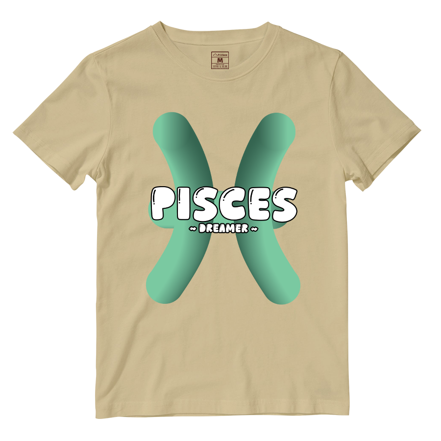 Cotton Shirt: Pisces Bubble