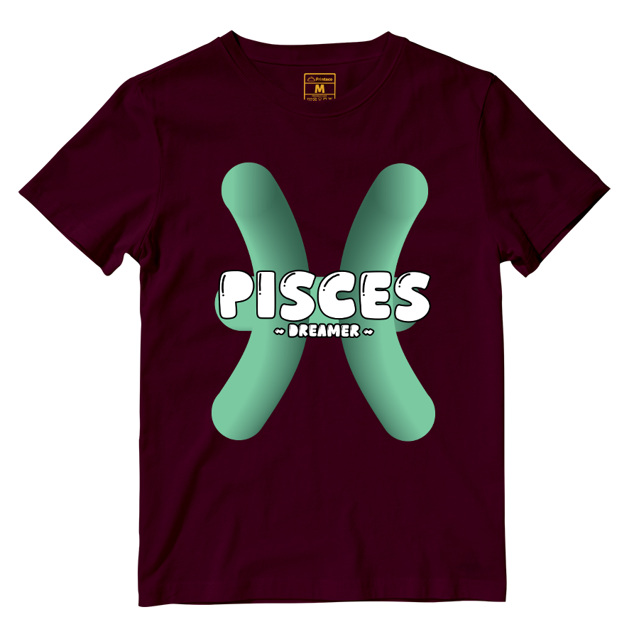 Cotton Shirt: Pisces Bubble