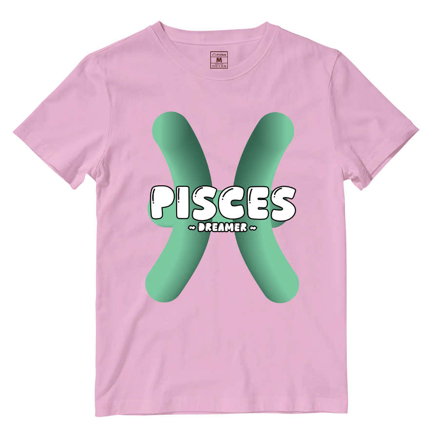 Cotton Shirt: Pisces Bubble