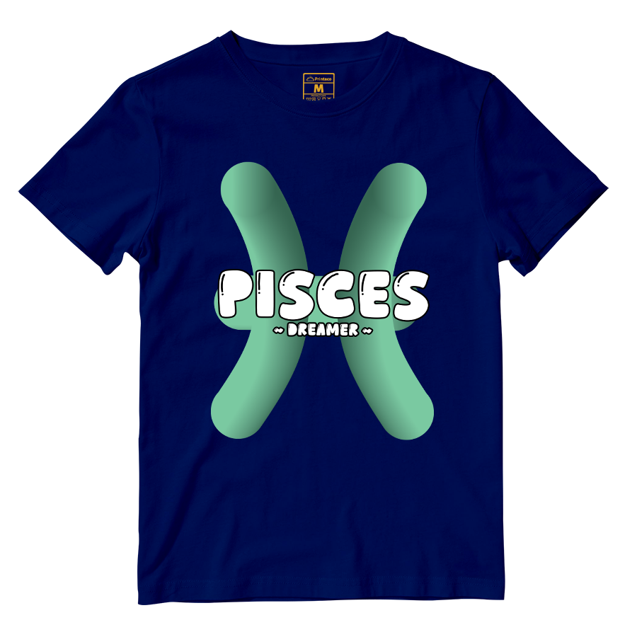Cotton Shirt: Pisces Bubble