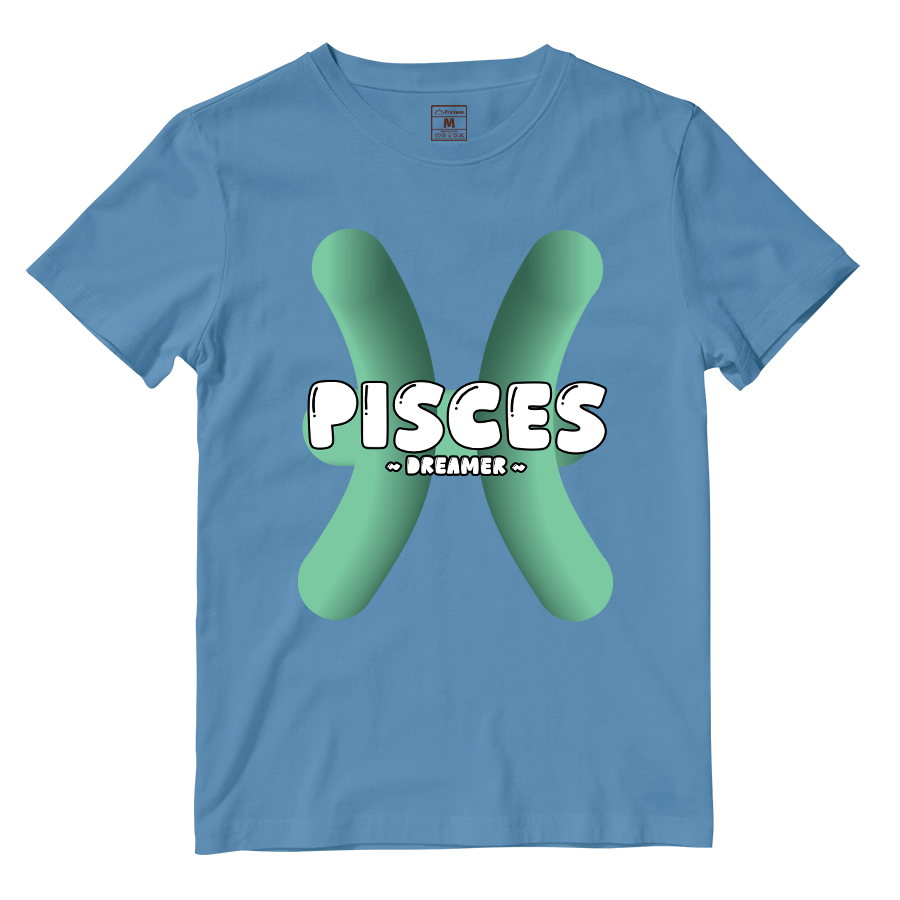 Cotton Shirt: Pisces Bubble