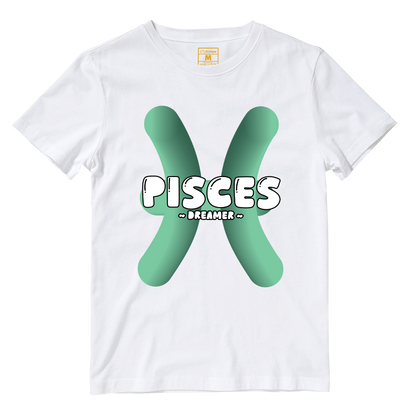 Cotton Shirt: Pisces Bubble