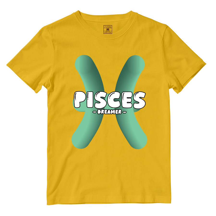 Cotton Shirt: Pisces Bubble
