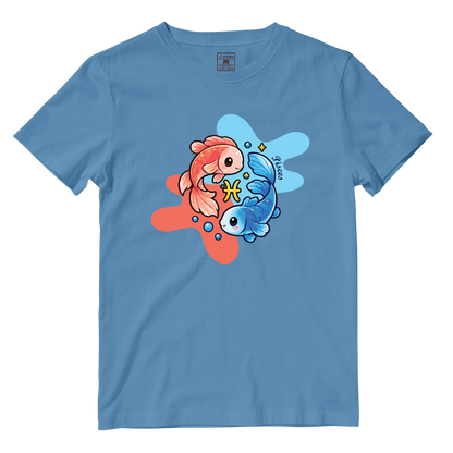 Cotton Shirt: Pisces Cartoon