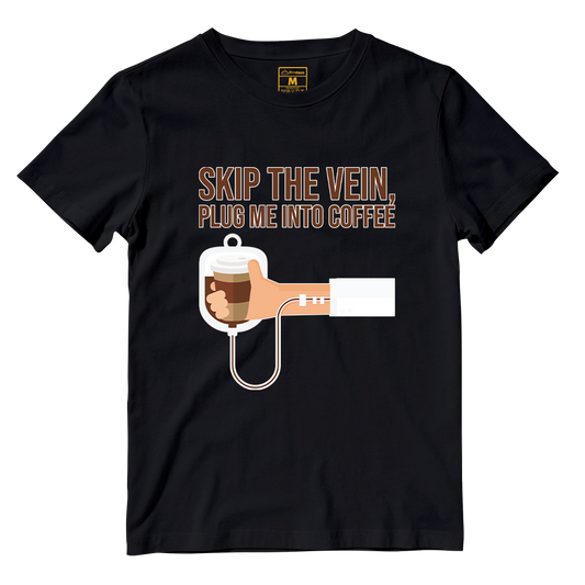 Cotton Shirt: Plug Me Into Coffee