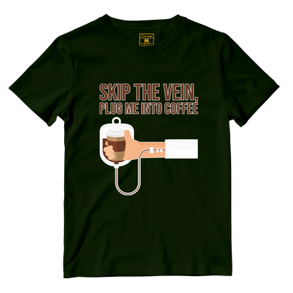 Cotton Shirt: Plug Me Into Coffee