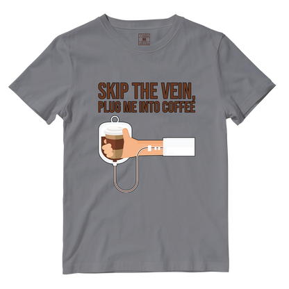 Cotton Shirt: Plug Me Into Coffee