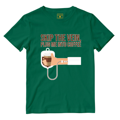 Cotton Shirt: Plug Me Into Coffee