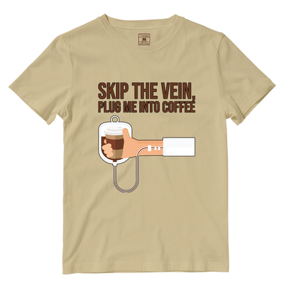 Cotton Shirt: Plug Me Into Coffee