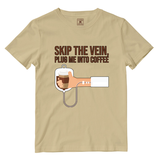 Cotton Shirt: Plug Me Into Coffee