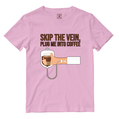 Cotton Shirt: Plug Me Into Coffee