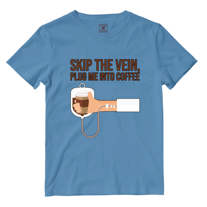 Cotton Shirt: Plug Me Into Coffee