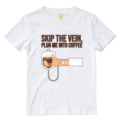 Cotton Shirt: Plug Me Into Coffee