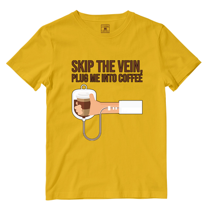 Cotton Shirt: Plug Me Into Coffee