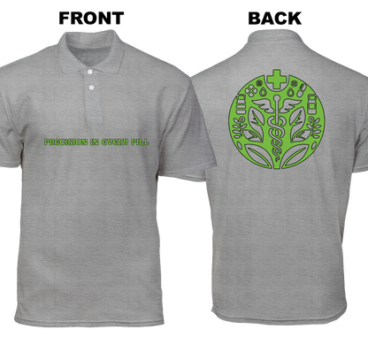 Cotton Polo Shirt: Precision In Every Pill (Front and Back)
