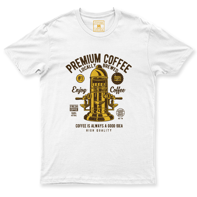 C.Spandex Shirt: Premium Coffee