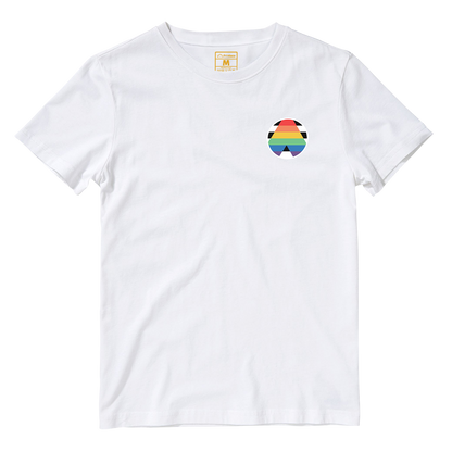 Cotton Shirt: Pride Badge