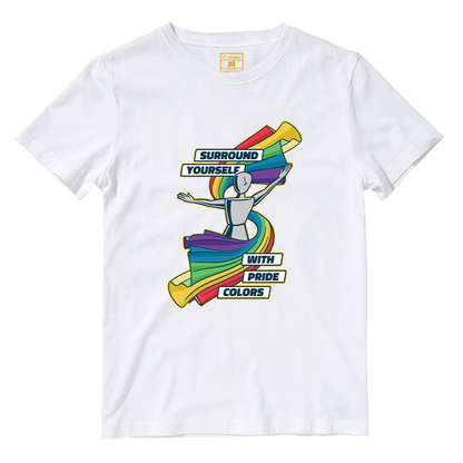 Cotton Shirt: Pride Colors