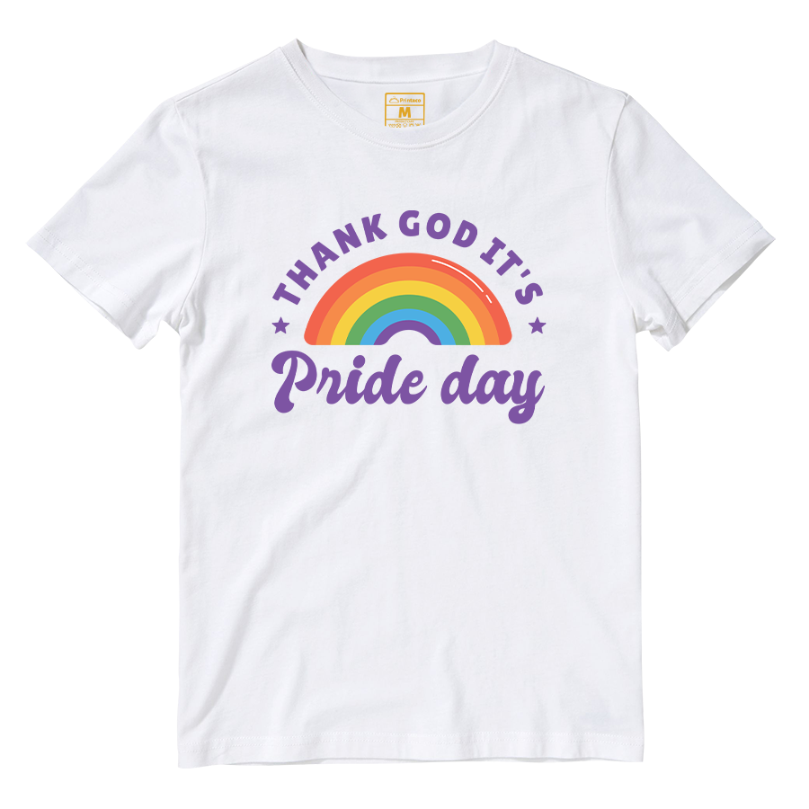 Cotton Shirt: Pride Day Rainbow