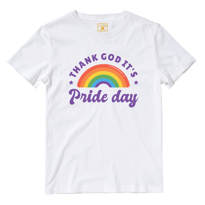 Cotton Shirt: Pride Day Rainbow