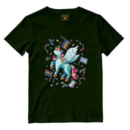 Cotton Shirt: Pride Unicorn