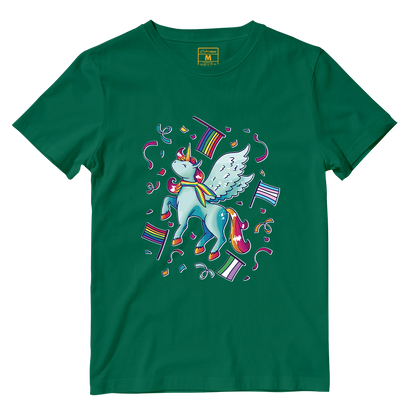 Cotton Shirt: Pride Unicorn
