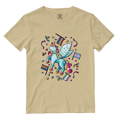 Cotton Shirt: Pride Unicorn