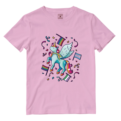 Cotton Shirt: Pride Unicorn