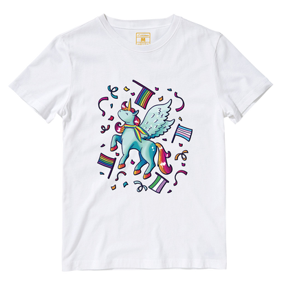 Cotton Shirt: Pride Unicorn