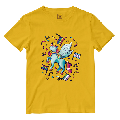 Cotton Shirt: Pride Unicorn