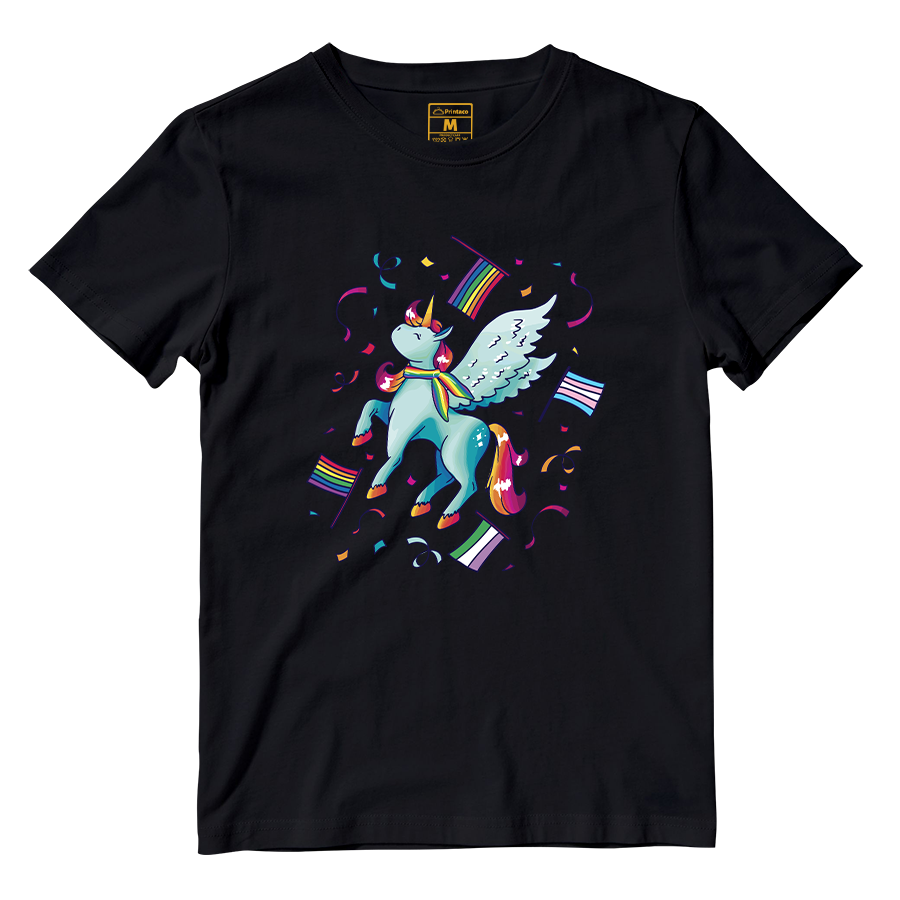 Cotton Shirt: Pride Unicorn