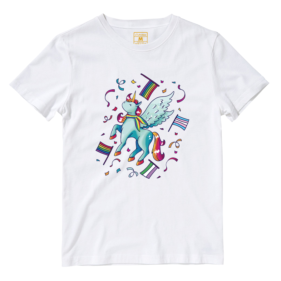 Cotton Shirt: Pride Unicorn