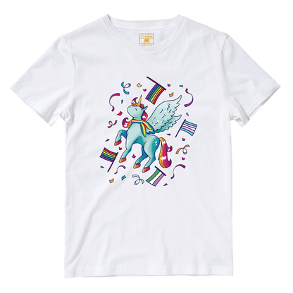 Cotton Shirt: Pride Unicorn