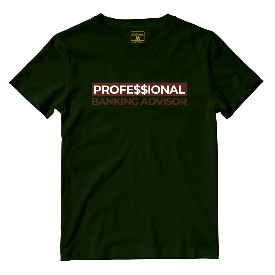 Cotton Shirt: Professional Banking Advisor Brown